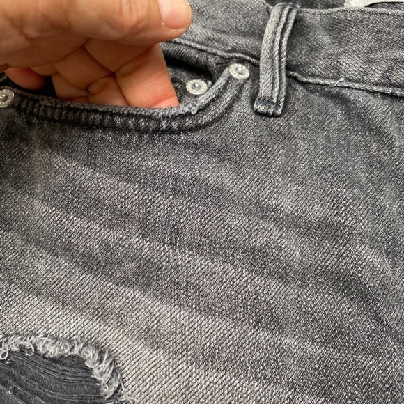 Free People Loving Good Vibrations distressed black denim jeans size 25 - Picture 5 of 15